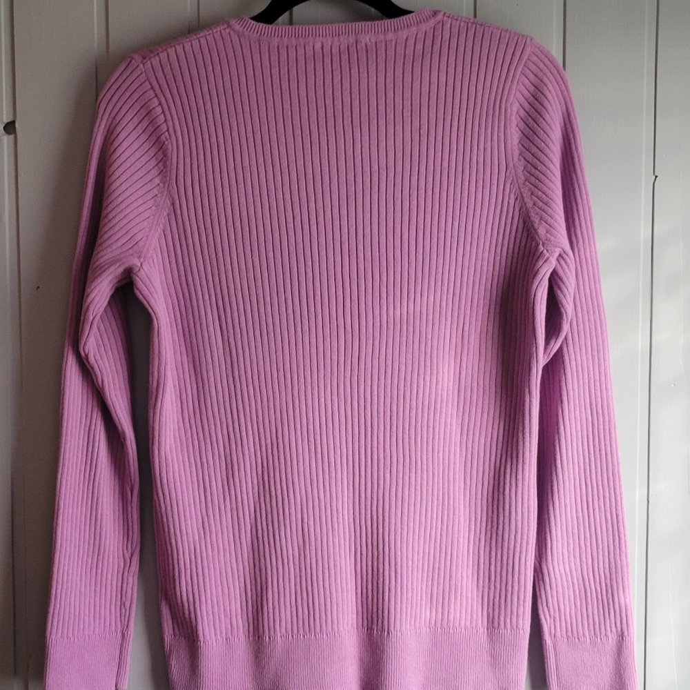 Northern Reflection 100% Cotton Ribbed V-neck - Picture 4 of 5
